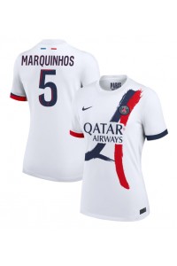 Fotbalové Dres Paris Saint-Germain Marquinhos #5 Dámské Venkovní Oblečení 2024-25 Krátký Rukáv